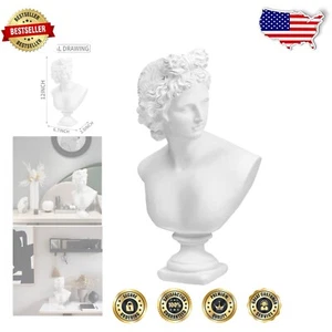 Renaissance-Inspired 12.6in Greek Apollo Sculpture - Perfect Housewarming Gift - Picture 1 of 10
