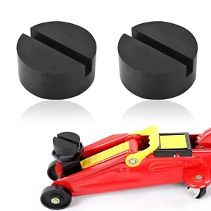 2Pcs Rubber Jack Pads (Slotted Pucks)-Universal Jack Stand Pad Adapter Pinch ... - Picture 1 of 7