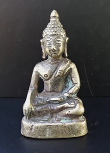 OLD THAI AMULET BUDDHA SUKHOTHAI BRONZE - Picture 1 of 5