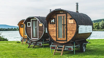 KAUFBERATUNG - mobile Fasssanua I Sauna Fass direkt vom Hersteller I FASSWOHL - Bild 1 von 4