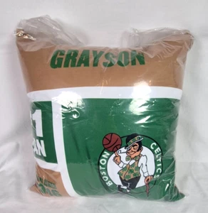 Boston Celtics Throw Pillow NBA Basketball- Personalized Grayson - Picture 1 of 5