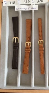 LADIES PIGSKIN QUALITY GENUINE LEATHER WATCH STRAPS REDUCED CLEAR FREE UK P+P - Picture 1 of 1