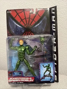 2001 Toy Biz Spider-man Movie Series 1: Super Poseable Green Goblin - NEW - - Bild 1 von 6