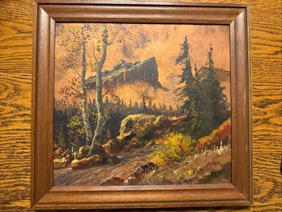 Beautiful Oil Painting - Regional Colorado Artist John Kirsch On Metal As Canvas - Image 1 of 4