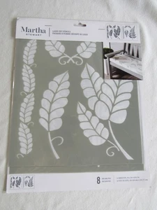 Martha Stewart Crafts Laser -Cut Stencil, 2 sheets - leaves and ferns - new - Picture 1 of 6