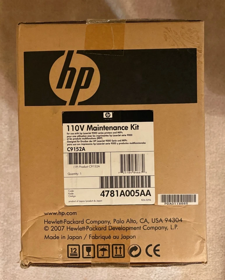 G1N Genuine HP C9152A 110V Fuser Maintenance Kit 4781A005 HP LJ 9000   Sealed - Image 1 of 4
