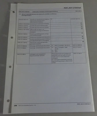 Esquemático Mercedes-Benz W204 Unidad de Control Asiento Copiloto Tipo 204 Stand - Imagen 1 de 2