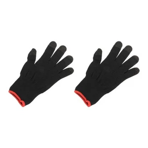 Game Gloves Finger Gaming Glove Breathable Anti Sweat Black, Pack of 2 - Zdjęcie 1 z 6