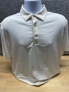 Peter Millar Summer Comfort Shirt Men's M White Golf Polo Sports Preppy FLAW - Picture 1 of 12