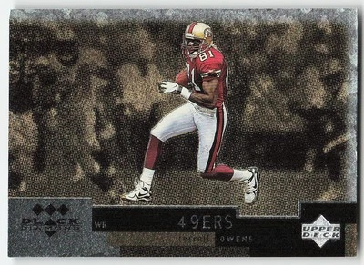 1998 Upper Deck Black Diamond #14 Terrell Owens FOOTBALL San Francisco 49ers - Image 1 of 2
