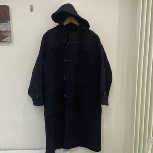 Seltener Ladage & Oelke Travellus Hamburg Dufflecoat Wolle marine Gr. 46 - Bild 1 von 12