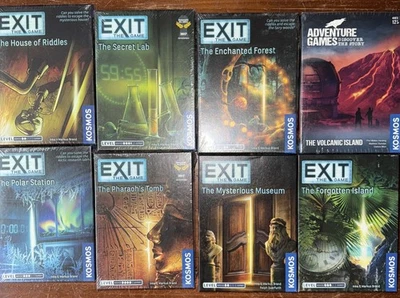 Kosmos Bundle: 7 Exit the Game & Adventure “Volcanic Island," 6 Sealed 2 Open - Image 1 of 4