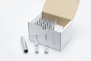 Wheel Mate Spiked Lug Nuts Set of 24 - Chrome 14x1.50 - Picture 1 of 1