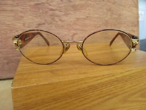 Monturas de gafas Sergio Tacchini ST1069S vintage doradas tortuga 44 20 145 - Imagen 1 de 7