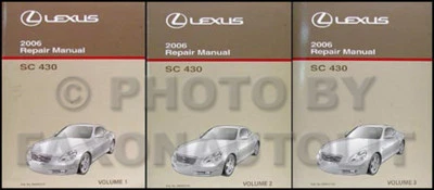 2006 Lexus Sc 430 Riparazione Manuale Originale 3 Set SC430 Negozio Servizio OEM - Immagine 1 di 2