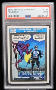 1990 Impel Marvel Universe #155 Spider-Man Presents Punisher PSA 9 Mint - Picture 1 of 4