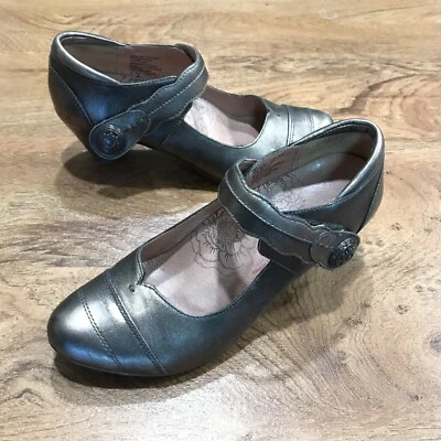 Taos женщин ретро ремень металлический кожаный каблуки размер 7 - Изображение 1 из 4