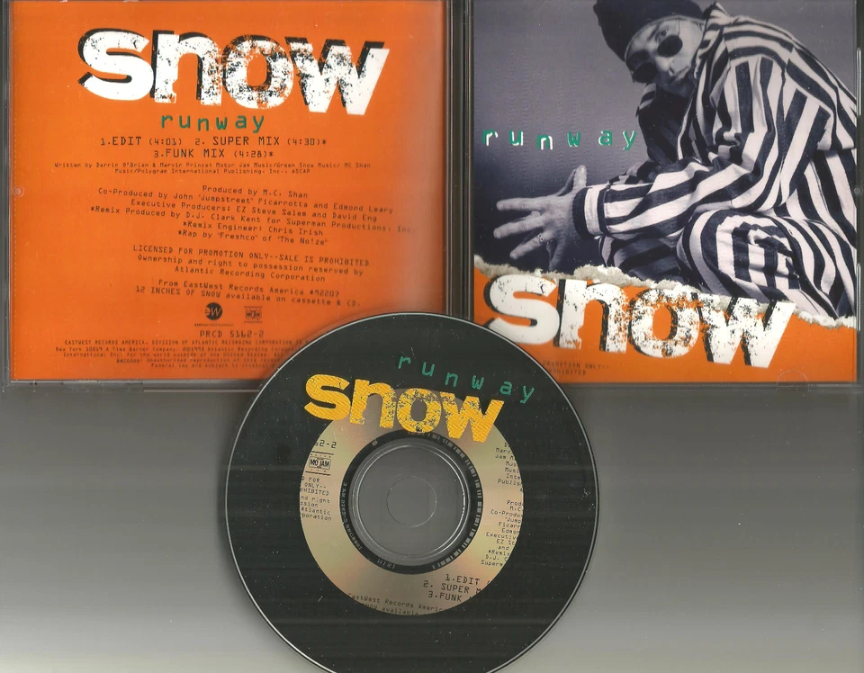 SNOW Runway 3TRX w/ RARE EDIT & 2 RARE SUPER & FUNK MIXES PROMO DJ CD single  Foto 1 de 1