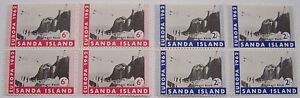 Sanda Island - 2 Block of 4 Elephant Rock Europa 1962 Lighthouses MNH