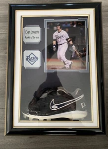 Evan Longoria Game Used Autographed Nike Cleat Tampa Bay Rays MC Sports - Picture 1 of 4