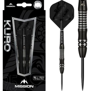 Dardos Mission Kuro punta de acero 95 % tungsteno - titanio negro M2 21 g - Imagen 1 de 1