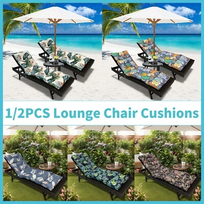 Cojín para chaise lounge plegable al aire libre para playa tomar el sol patio piscina terraza Foto 1 de 4