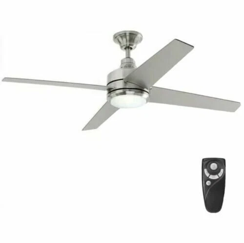 Mercer 52 in. LED Indoor Brushed Nickel Ceiling Fan Replacement Canopy Only PART - Image 1 of 1