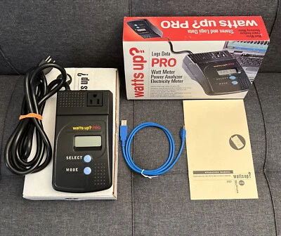Watts Up? Pro Black Portable 120VAC-60Hz Electricity Wattage Consumption Meter - Image 1 of 4