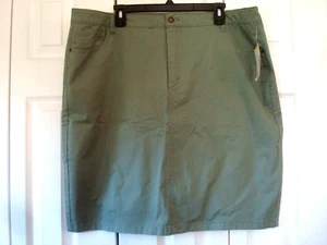 Falda de 5 bolsillos para dama talla 18W verde spray marino Laura Scott - Imagen 1 de 2