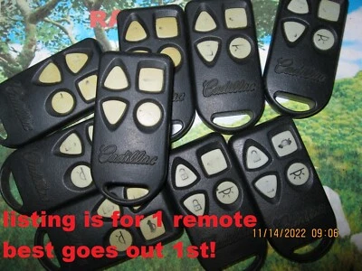 OEM Cadillac Remote Transmitter Key Fob Faded CLEAN Some Wear 10269729 10178734 - Image 1 of 4