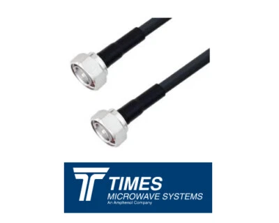 LMR-400 Times Microwave Coaxial Cable Assembly 7/16 DIN Male Connectors HAM YAGI - Image 1 of 3