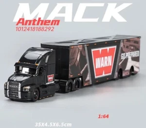 CR Maisto 1:64 Black Mack Anthem WARN Delivery Truck Model Diecast Metal Car - Picture 1 of 1