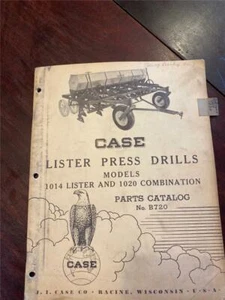 VINTAGE CASE LISTER PRESS DRILLS PARTS CATALOG B720 08/1955 - Picture 1 of 1