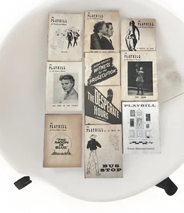 PLAYBILL’s Lot Of 10 Original Memorabilia Booklets 1952-1957 - Bild 1 von 7