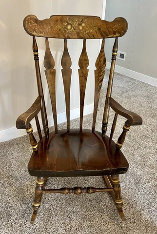 Vintage Nichols & and Stone Co. Company New England Windsor Adult Rocking Chair Cover