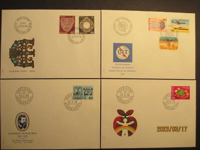 Switzerland ~ 1976 Bern 3000 Cept Eupopa & Others -  First Day Covers x 4 off - Image 1 of 4