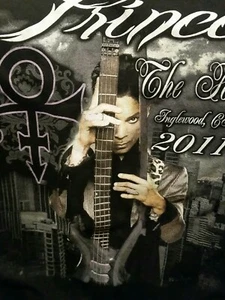 T Shirt Prince The Forum Inglewood  CA 2011 Size Large 21 in pit to pit - Picture 1 of 12