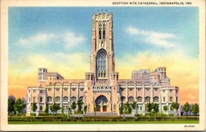 Scottish Rite Cathedral Indianapolis Indiana Old Postcard Unused A10 - Bild 1 von 2