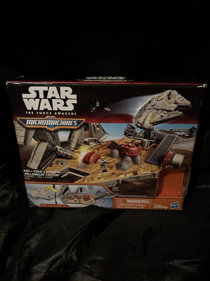 Micro Machines Star Wars the Force Awakens Millennium Falcon Playset hasbro new - Image 1 of 1