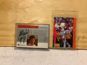 2 1992 Fußball signierte Karten - Denver Broncos - Bild 1 von 1