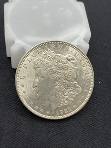 Dólar de plata Morgan 1921 $1 AU 90 % - Imagen 1 de 2