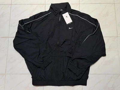 Nike Sportwear Solo Swoosh Woven Track Jacket Black FB8622-010 Mens Size S - Image 1 of 4