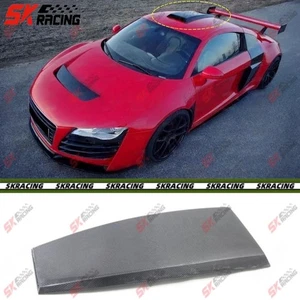 1PCS Fits Audi R8 08-12 Carbon Fiber/Glossy Black Car Roof Air Vent Outlet Trim - Foto 1 di 25
