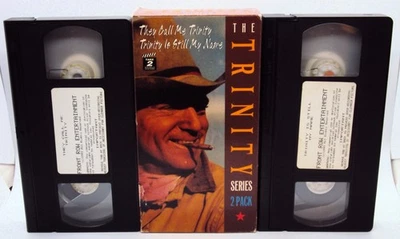 THEY CALL ME TRINITY & IS STILL MY NAME VHS 2 Terence Hill Spaghetti Westerns - Image 1 of 4