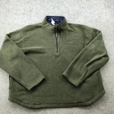 Old Navy Pullover Mens XL Green Fleece 1/2 Zip Mock Neck Outdoor Sweater Y2K VTG - Image 1 of 4