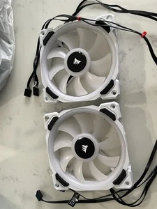 2X Corsair LL Series CO-9050092-WW LL120 RGB 120mm Dual Light Loop LED Case Fan - Photo 1/2