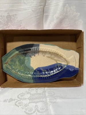 "Plato de pescado bandeja para servir plato grande 18"" gres" Foto 1 de 4