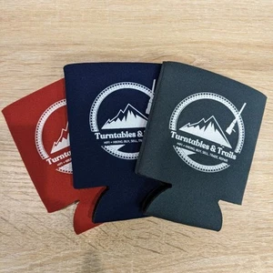 Turntable & Trails branded Drink Koozy Coozie - 3 Colors - Picture 1 of 3