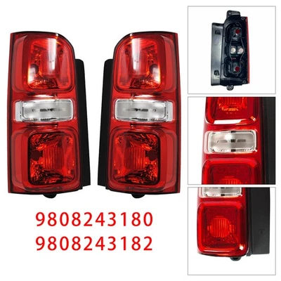 Left+Right Rear Tail Light Halogen 9808243180 For Peugeot Expert/Traveller 16-21 - Image 1 of 4