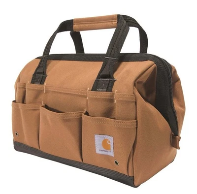 Bolsa de ferramentas Carhartt Gear B0000351 14 polegadas 25 bolsos peso pesado, marrom - Imagem 1 de 2